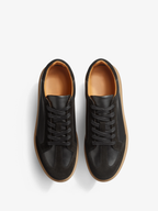 Bascket Oslo en cuir noir