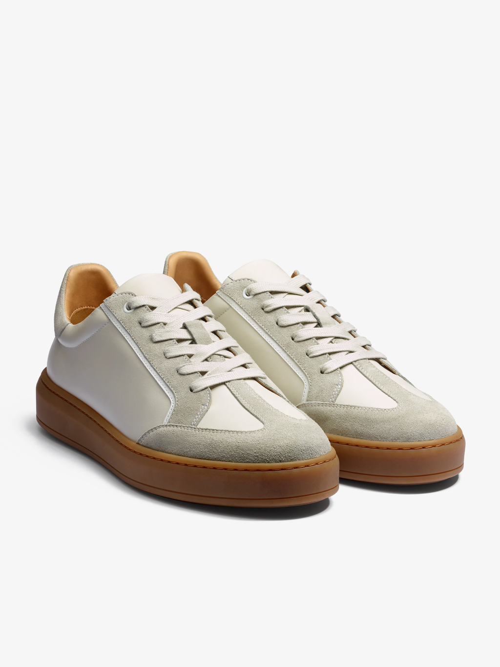 Bascket Oslo en cuir blanc