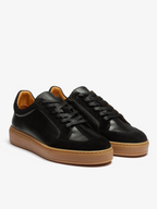 Bascket Oslo en cuir noir