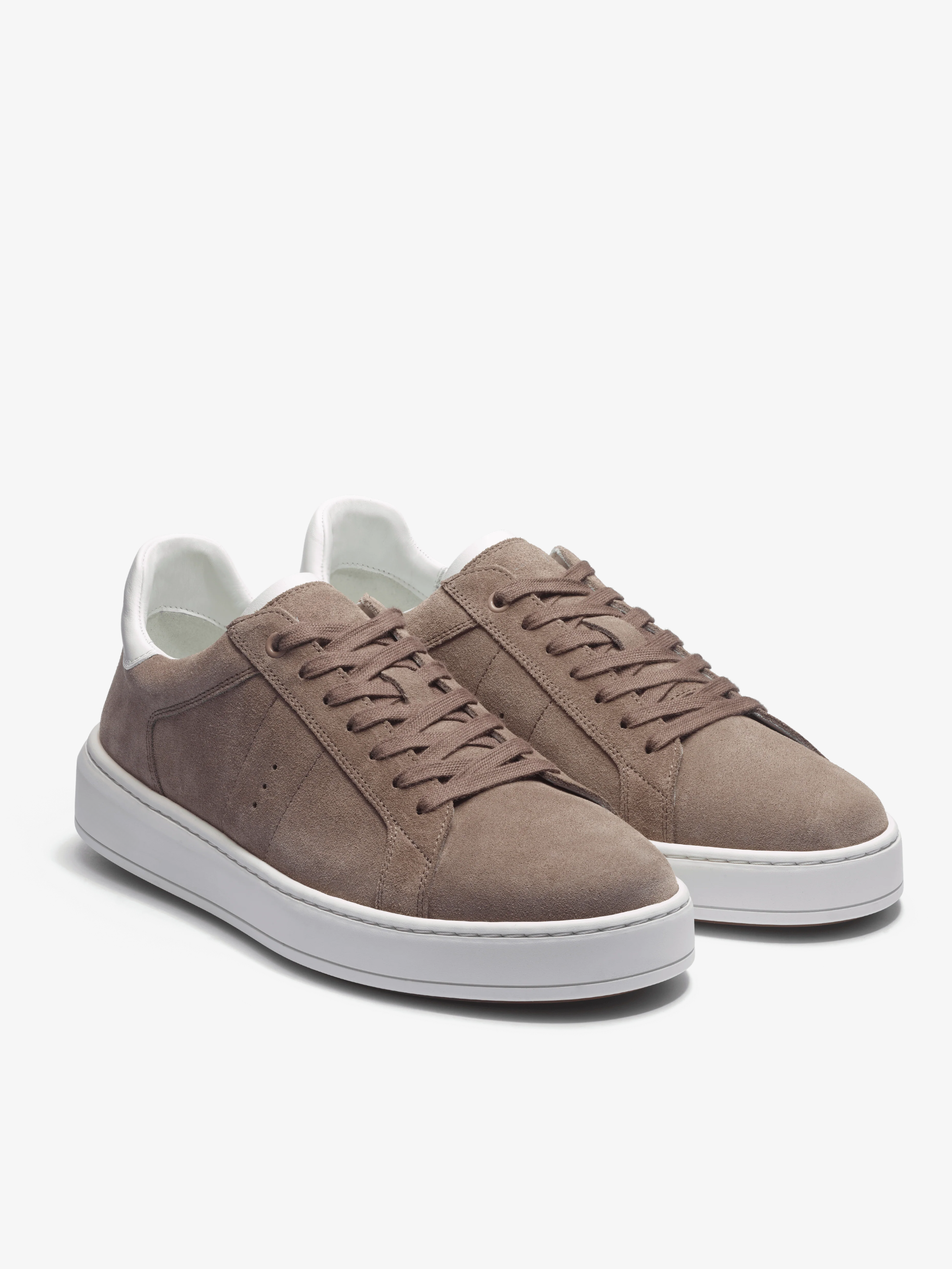 Bascket Verginia en daim  taupe