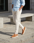 Mocassin Valence en daim camel