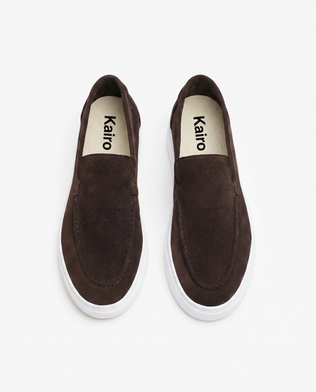 Mocassin Porto en daim marron chocolat