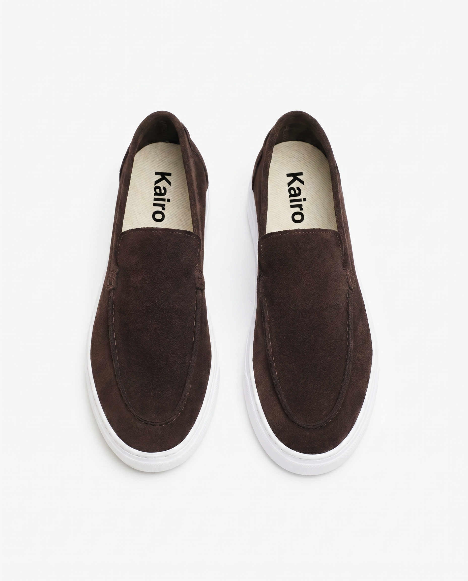 Mocassin Porto en daim marron chocolat