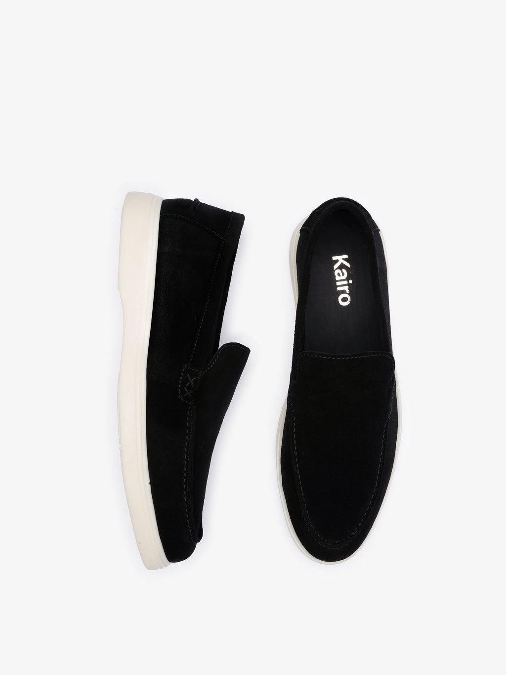 Mocassin Napoli en daim noir
