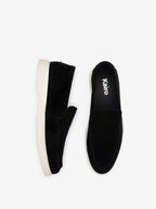 Mocassin Napoli en daim noir