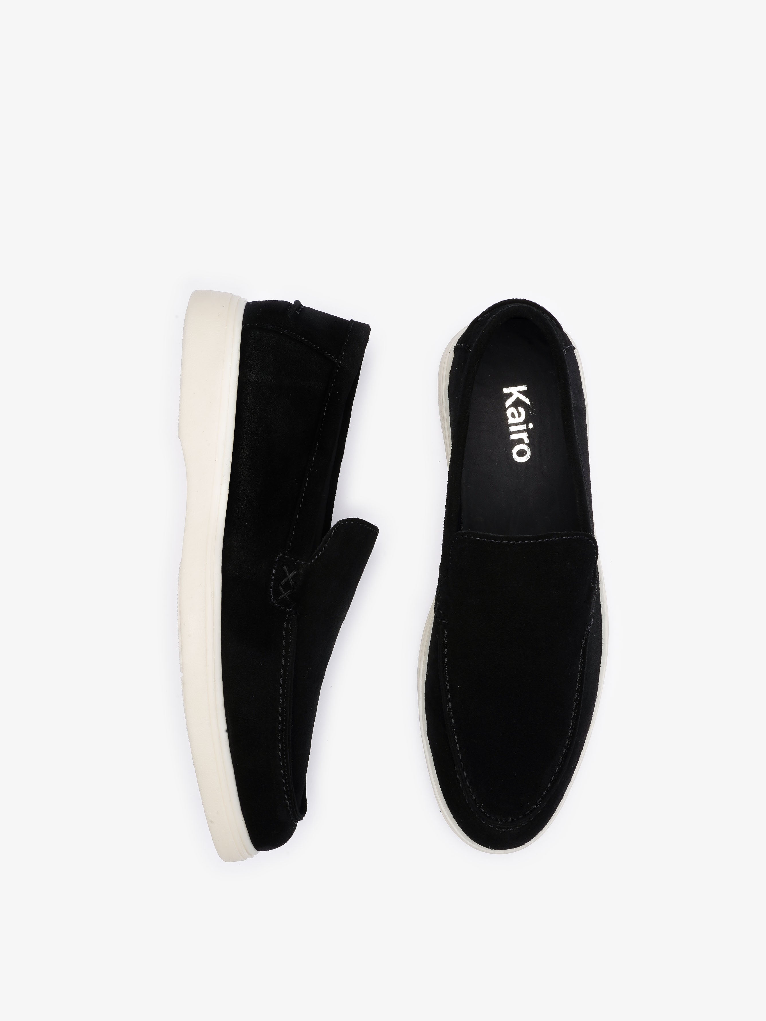 Mocassin Napoli en daim noir