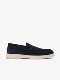Mocassin Valence en daim Bleu Nuit