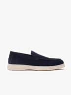 Mocassin Valence en daim Bleu Nuit