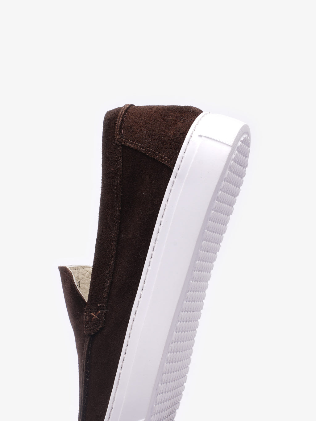 Mocassin Porto en daim marron chocolat