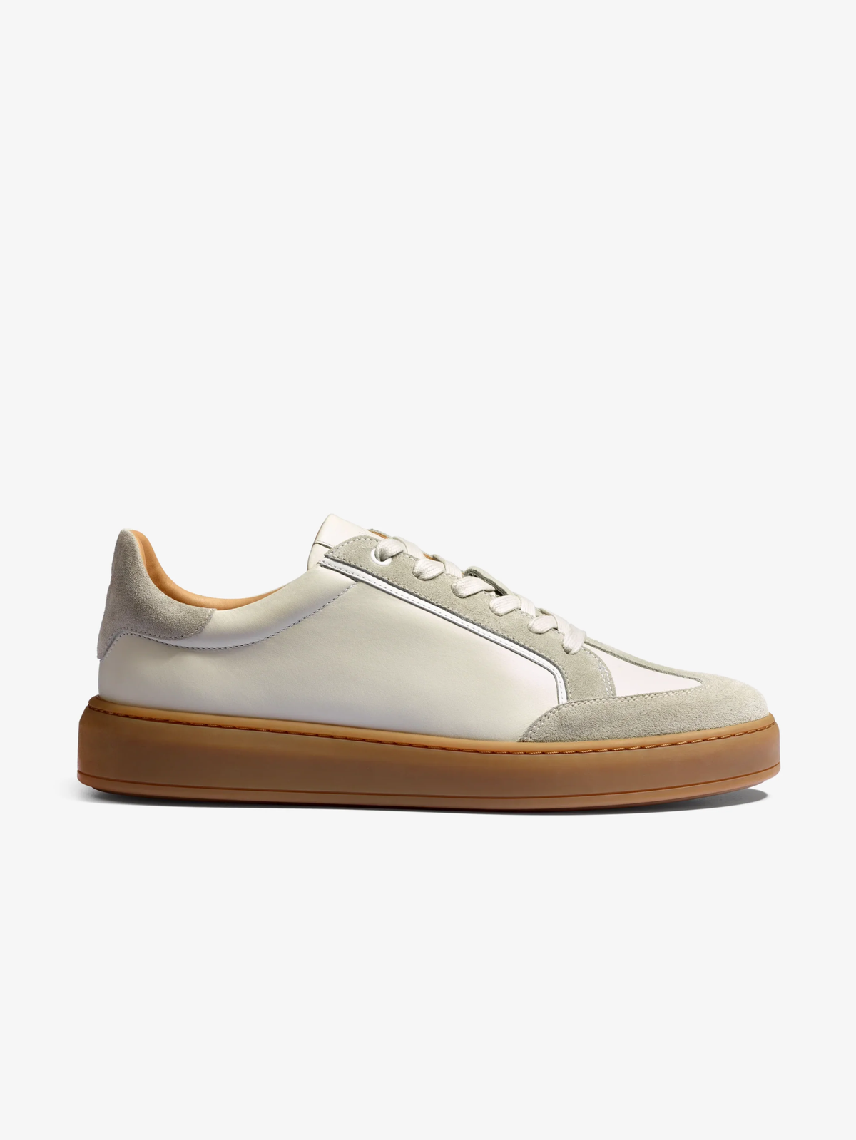 Basket Oslo en cuir blanc