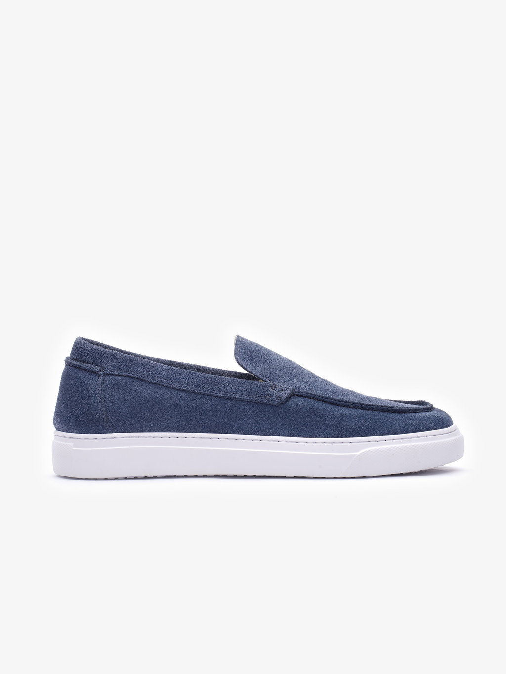 mocassin Porto en daim bleu