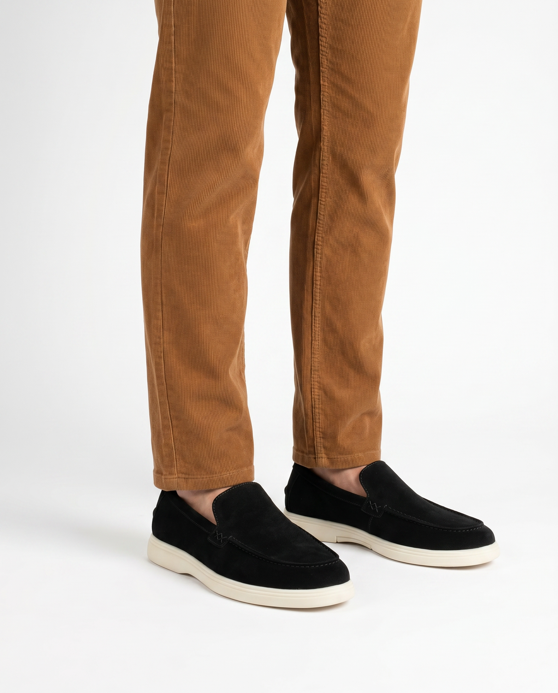 Mocassin Napoli en daim noir