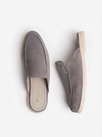 Babouche Kairo daim gris