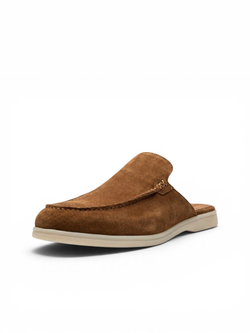 Babouche Kairo daim tabac
