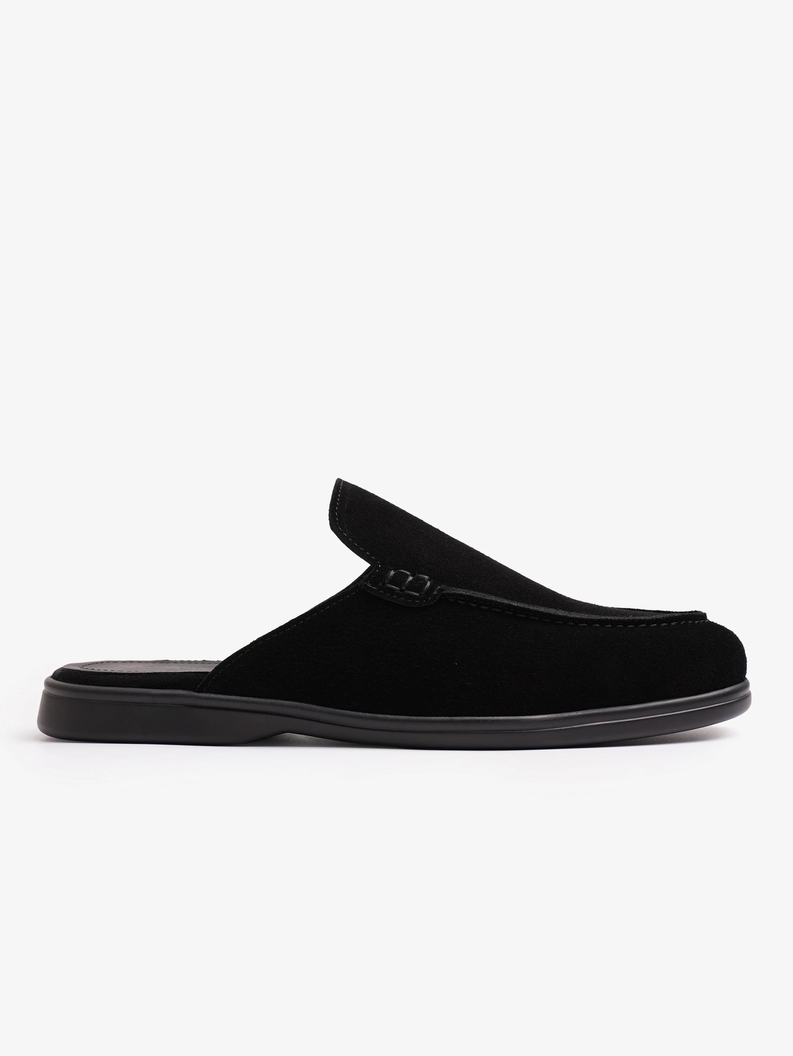 Babouche Kairo daim noir