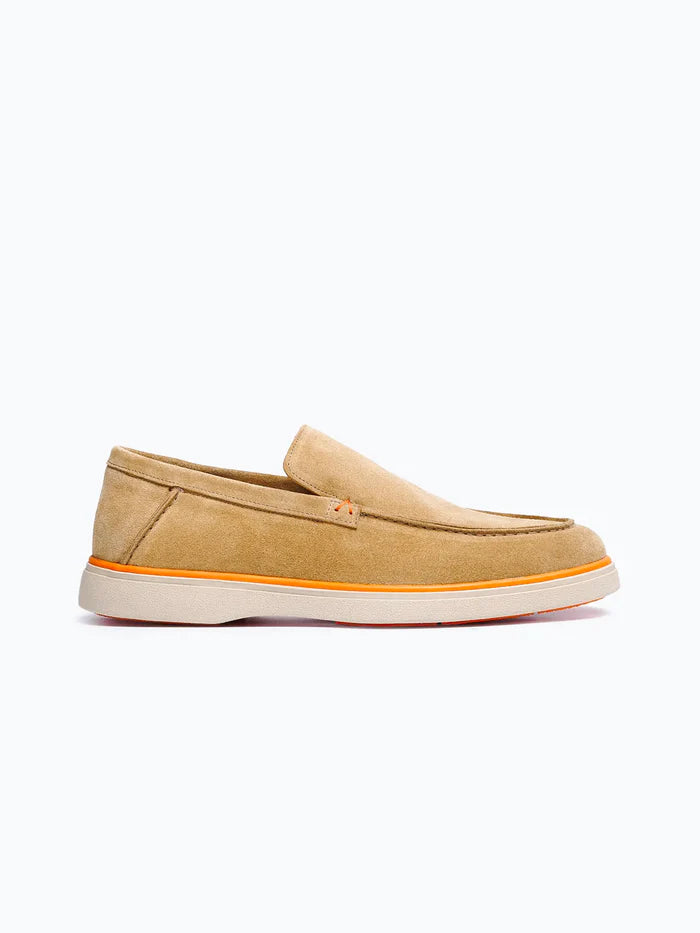 Mocassin Rome en daim beige