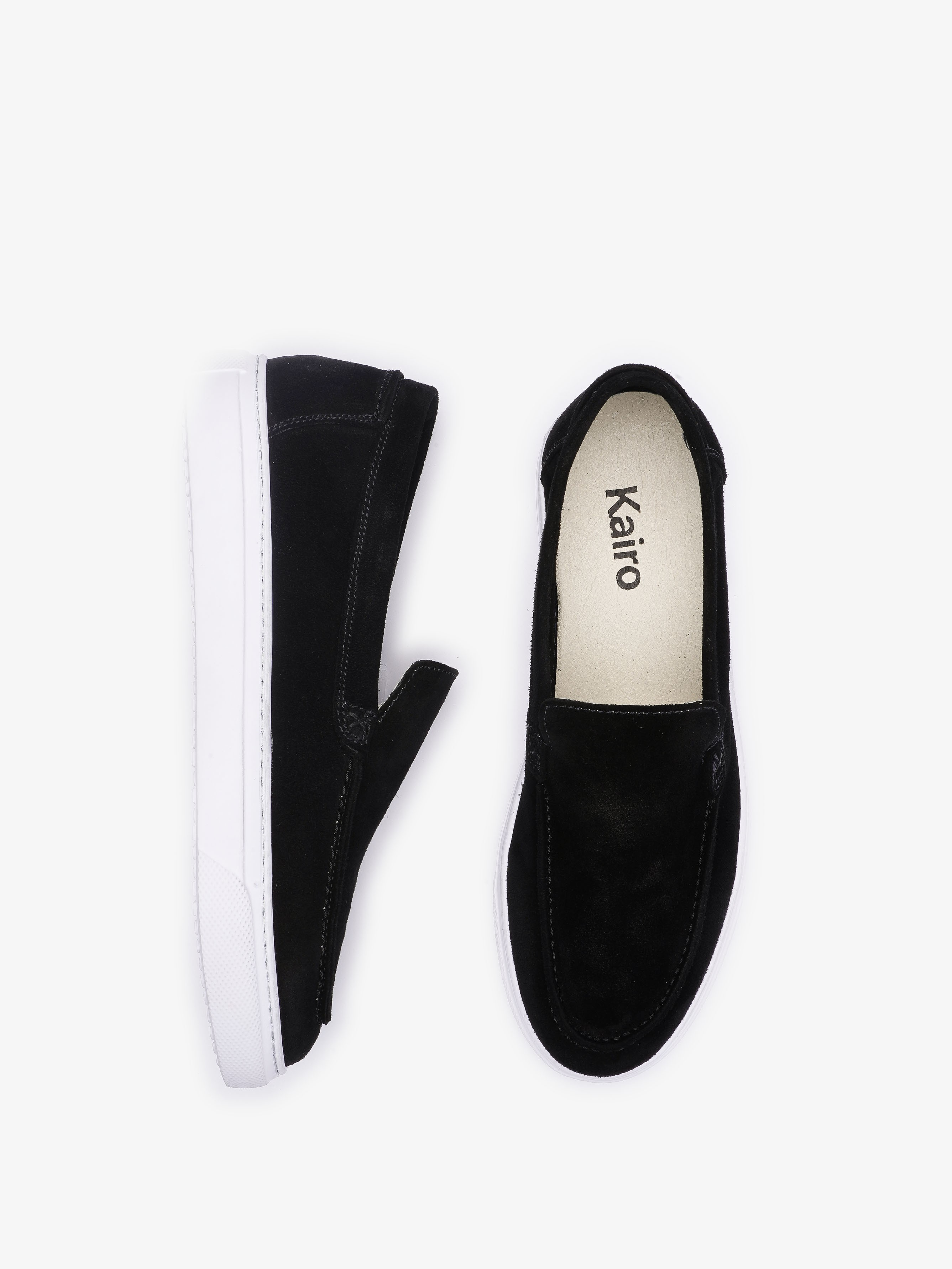 Mocassin Porto en daim noir